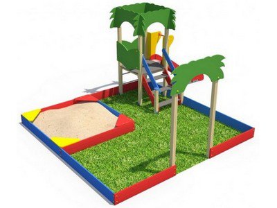 Игровой комплекс для детей на дачу Тропики