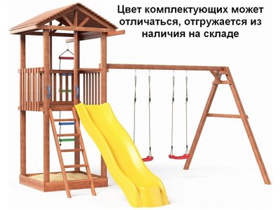 Детский игровой комплекс Башня 1 с качелями