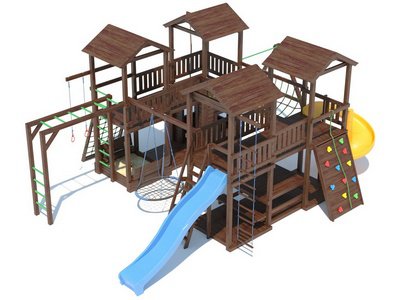 Деревянная детская площадка серия J1 модель 1